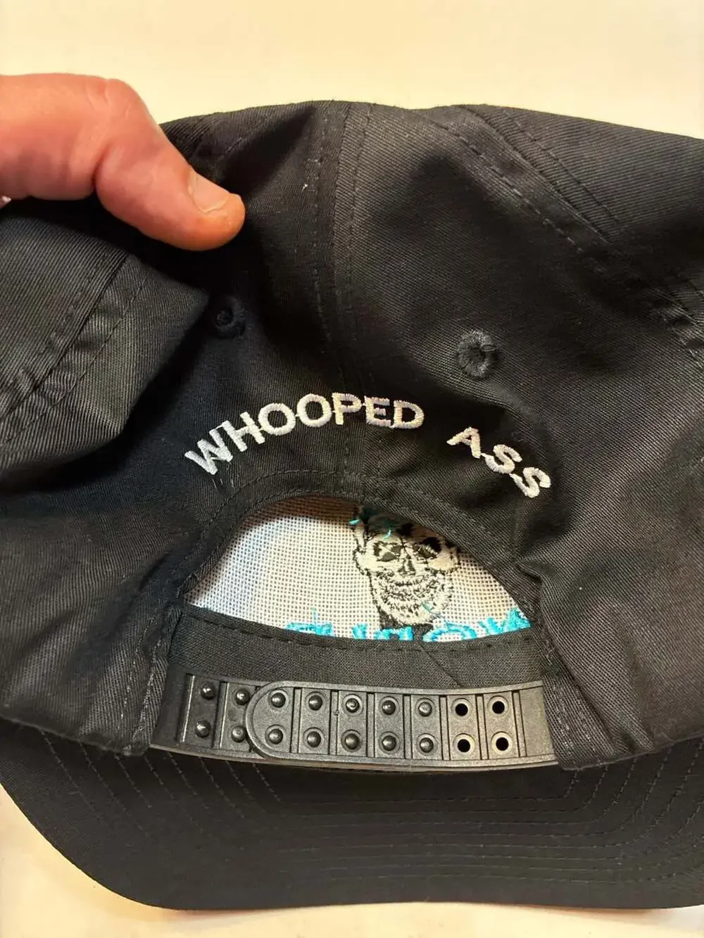 Vintage WWF Stone Cold Steve Austin World Champion Skull Snapback Hat